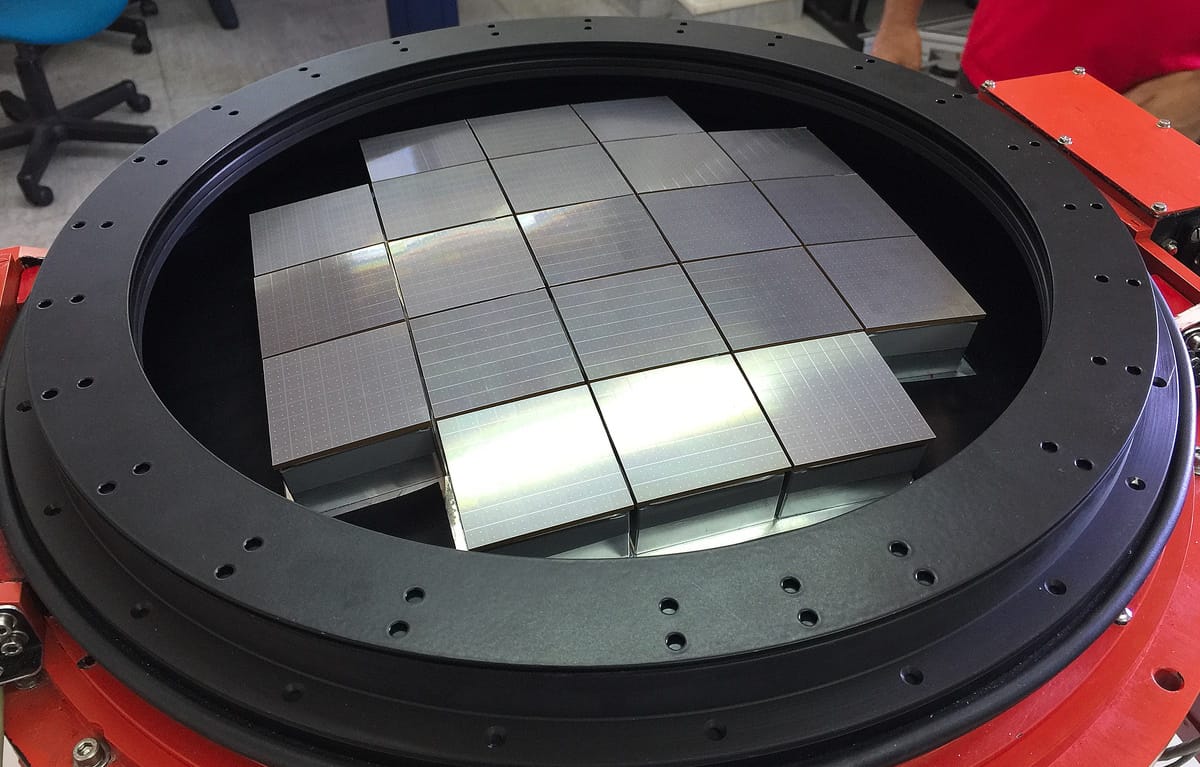 the focal plane of an ASTRI telescope with SiPM detector array
