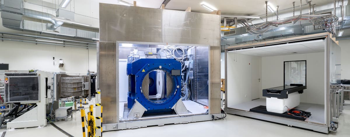 MRI-guided proton therapy system