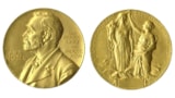 Physics Nobel medal front and back