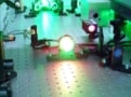 Photograph of an optical bench at the Laboratory for Laser Plasmas