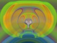 Illustration of gravitational waves from a neutron-star merger