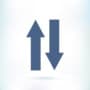 An up and down arrow