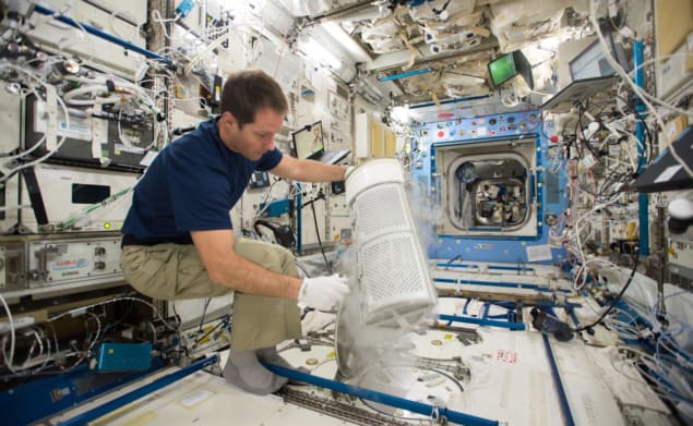 Astronaut Thomas Pesquet aboard the ISS Astronaut Thomas Pesquet aboard the ISS